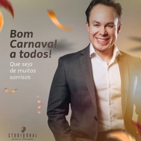 Carnaval também é sobre alegria, encontros e bons momentos. Desejo a todos um feriado leve, com saúde, descanso e muitos motivos para sorrir.  Aproveitem com responsabilidade. Bom Carnaval!